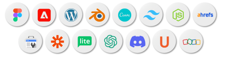 marketing technology stack icons